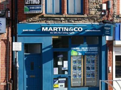 Martin & Co lettings agent shop front in Blackwood